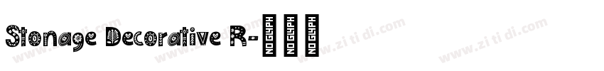 Stonage Decorative R字体转换